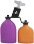 Mowind Bicolor Cowbell for Drum Set High and Low Tones Double Mounted Bell Kit Percussion Instruments Medium Size