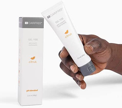 CariFree Gel 1100 (Citrus): Anti-Cavity Toothpaste | Nano Hydroxyapatite | Cavity Prevention | Freshens Breath and Moistens Mouth | Dentist Recommended for Oral Care