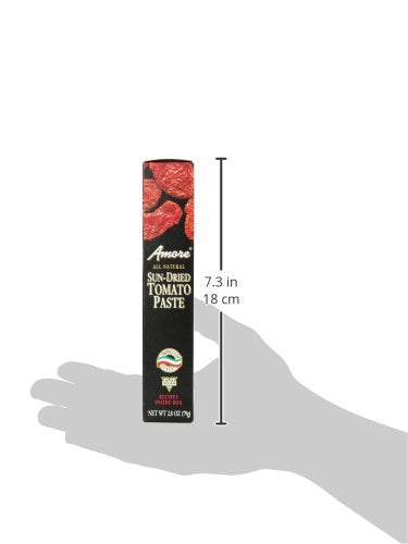 Amore Vegan Sun Dried Tomato Paste In A Tube - Non GMO Certified and Made In Italy (Pack of 1)