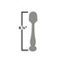 Bumco Diaper Cream Spatula - Baby Bum Brush for Butt Paste Diaper Cream, Baby Butt Cream Diaper Cream Applicator, Butt Spatula Baby Necessities, Diaper Cream Brush, Blue