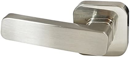 Fluidmaster 698 Universal Premium Toilet Tank Lever In Brushed Nickel, Contemporary Toilet Handle With Adjustable Arm
