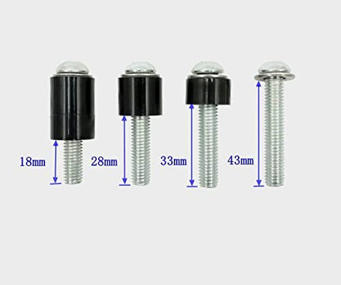 M8 Screws for Samsung TV M8x45mm TV Mounting Bolts Screws for Samsung TV with 25mm Long Spacers