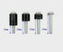 M8 Screws for Samsung TV M8x45mm TV Mounting Bolts Screws for Samsung TV with 25mm Long Spacers