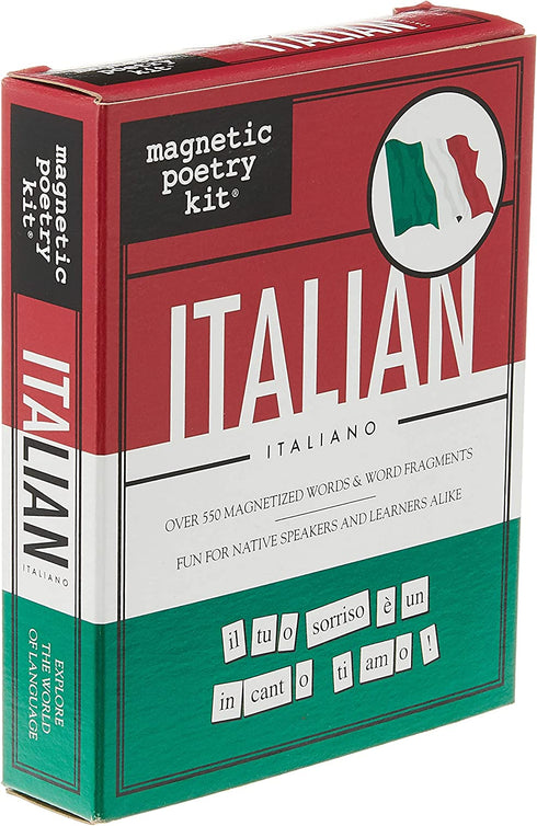 Magnetic Poetry - Italian Kit - Words for Refrigerator - Write Poems and Letters on the Fridge - Made in the USA