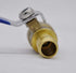 YOUHO 5/8 Hose Barb Straight Through Forged Brass Micro-Cut Ball Valve, heater hose shut off valve 5/8" Hose Barb x 5/8" Hose Barb, 180 Degree Operating Handle, Water, Oil, Gas, Fuel line Fittings