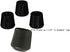 AKOAK 4 Pieces Table Chair Rubber Leg Tips Caps,1-1/4 Inch,Black