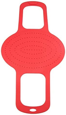 Turkey Lifter Food Grade Silicone Reusable Heat Resistant Non Stick Chicken Turkey Meat Lifter Mat Baking Pan Kitchen Tool(Red)