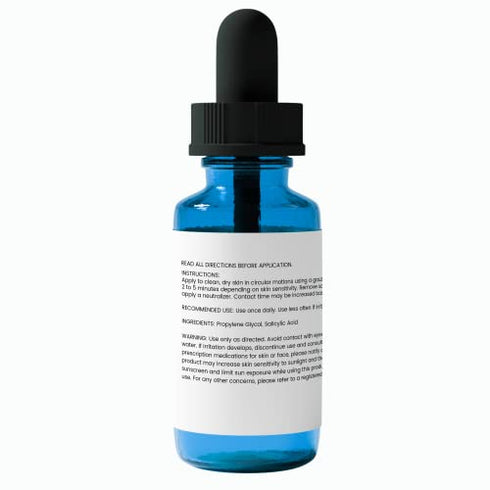 Pure Original Ingredients Salicylic Acid 5% Solution (30 mL), Gentle Exfoliating Serum/Mask for Smoother & Clearer Skin, Treats Blackheads, Acne & Clogged Pores