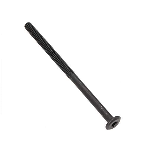 cSeao 10-Pack M6 100mm Black Socket Cap Screws Barrel Nuts Set for Furniture Crib Chairs Bunk Bed (M6x100mm)