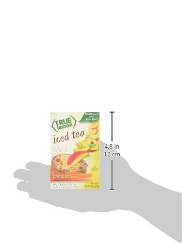 PEACH ICED TEA MIX by TRUE LEMON | Instant Powdered Drink Packets That Quench YOUR Thirst, Kit Includes 4 Boxes of Mouth Watering True Citrus PEACH (ICED TEA) 6 Count (Pack of 4)