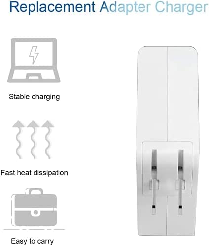 Mac Book Pro Charger, 60W Power Adapter T-Type Magnetic Connector Charger Compatible with Mac Book Pro Retina 13 Inch and Mac Book Air (Later 2012)