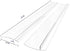 Silicone Gap Covers (2 Pack) Stove Spacer Fillers Heat Resistant Seals Gaps Between Stovetop and Counter, Easy to Clean (21 Inches, semi-clear)
