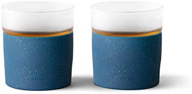 Rabbit Freezable Whiskey Glasses, Set of 2, Speckled Navy