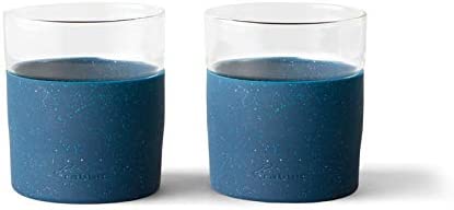 Rabbit Freezable Whiskey Glasses, Set of 2, Speckled Navy