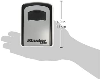 Master Lock 5401D Set Your Own Combination Wall Mount Lock Box, 5 Key Capacity, Black