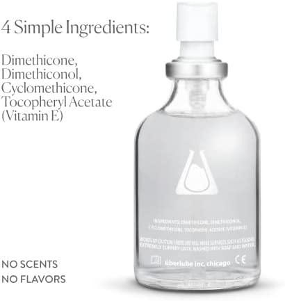 Überlube Silicone Lubricant | Latex-Safe Silicone Lube Personal Lubrication | Unscented Sex Lube for Couples, Flavorless, Zero Residue, Works Underwater - 55ml (1.86 Fl Oz)