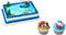 Fisherman Cake Topper & 12 Fishing Lure & Bobber Cupcake Rings