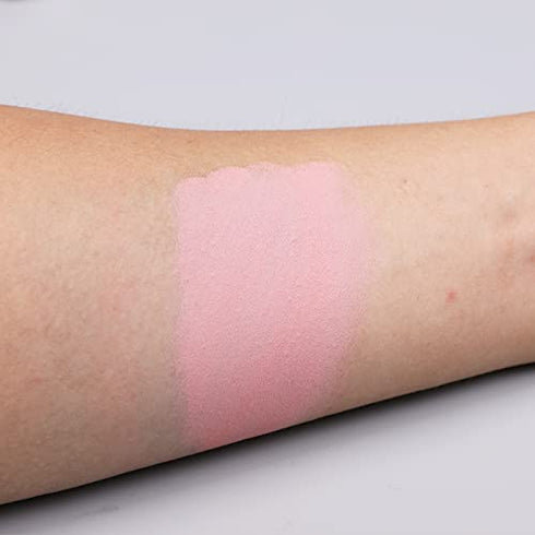 ISMINE Single Eyeshadow Powder Palette, Matte Light Pink, High Pigment, Longwear Single Eye Makeup for Day & Night