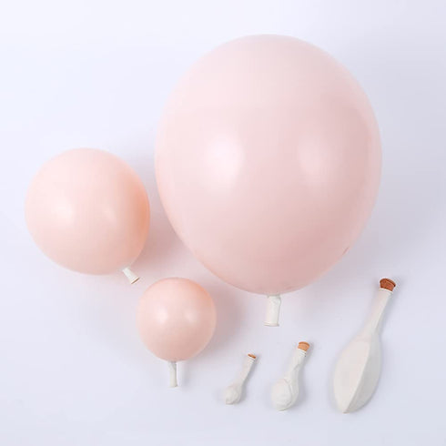 134pcs Brown Coffee Balloons Arch Garland Kit Nude Double-Stuffed Cream Peach Balloon for For Teddy Bear Safari Birthday Party Wedding Baby Bridal Shower Decorations
