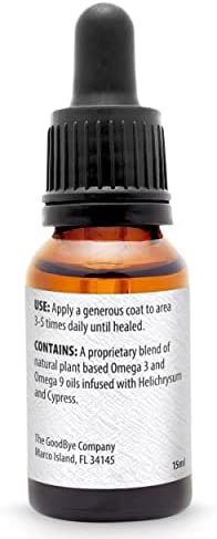 Goodbye Hemorrhoids Natural Vegan Hemorrhoid Healing Serum, Cream to Shrink Hemorrhoids - Hemorrhoid Treatment Made in USA, Hemorrhoid Shrinking Treatment (15 ml)