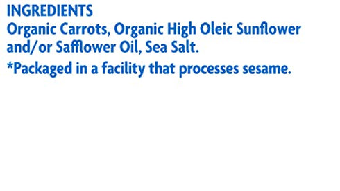 Rhythm Superfoods Crunchy Carrot Sticks, Sea Salt, Organic and Non-GMO, Vegan/Gluten-Free Superfood Snacks, 1.4 Ounce (Pack of 4)