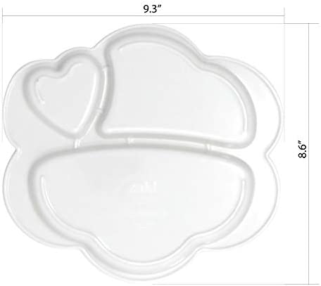 Zak Designs Disney Moana Dinnerware Melamine 3-Section Divided Plate Made of Durable Material and Perfect for Kids, Divided Plate, Moana