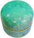 Topwon Body Powder Container with Powder Puff for Baby Women Talc Free Dusting Loose Powder Case Home Travel Powder Box (Green)
