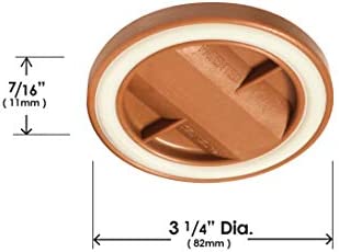 Slipstick CB840 3-1/4 Inch Bed Roller / Furniture Wheel Gripper Caster Cups (Set of 4) Caramel Color,Large
