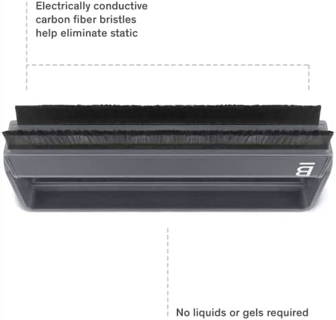 Boundless Audio Record Cleaner Brush - Vinyl Cleaning Carbon Fiber Anti-Static Record Brush