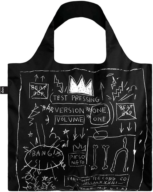 LOQI Museum Jean Michel Basquiat Reusable Shopping Bag, One Size, Crown