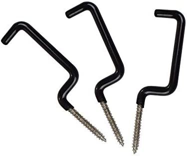 Archery Bow Hook Real Tree Stand Bow Hangers Bow Gear Holder Outdoor Hunting Accessory Black(10 pcs/Pack