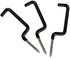 Archery Bow Hook Real Tree Stand Bow Hangers Bow Gear Holder Outdoor Hunting Accessory Black(10 pcs/Pack