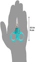 Beaditive Detail Craft Scissors Set (2 Pc.) Curved and Straight, Sharp, Compact | Sewing, Embroidery, Paper Cutting, Crafting | Stainless Steel | Protective Cover