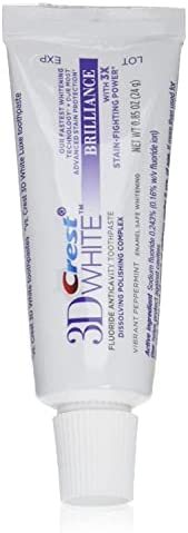 Crest 3D White Fluoride Anticavity Toothpaste 0.85 oz (Pack of 2)