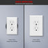 ENERLITES Duplex Receptacle Outlet Wall Plate, Jumbo Outlet Covers, Gloss Finish, Oversized 1-Gang 5.5" x 3.5", Polycarbonate Thermoplastic, 8821O-W, White