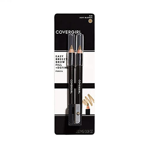 COVERGIRL Easy Breezy Brow Fill + Define Pencil, Soft Blonde 0.008 Oz (packaging may vary)
