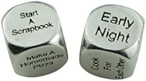 TIN Date Night Dice 10th Anniversary 100% Pure Tin - Create a Unique 10th Anniversary Date Night