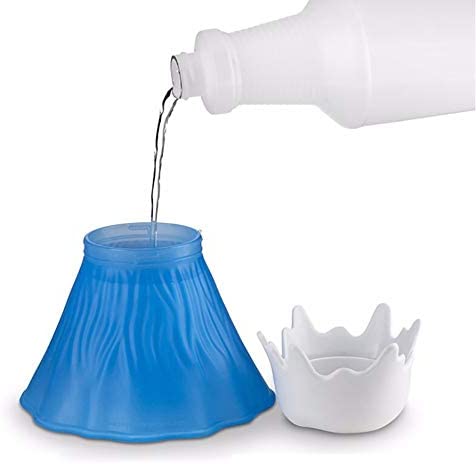 ZOSTLAND Volcano Microwave Cleaner- Microwave Oven Steam Cleaner,High Temperature Steamer Easily Crud in Minutes Steam Cleans and Disinfects with Vinegar and Water for Kitchen (Blue)