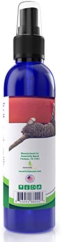 Cat Deterrent Spray for Scratching - 4oz Natural Non-Toxic Anti Scratch Cat Spray for Scratching - Protect Your Furniture, Carpet and Plants - Perfect No Scratch Spray for Cats - Made in USA