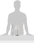 Simple Designs Home LT2013-WHT Mini lamp, White
