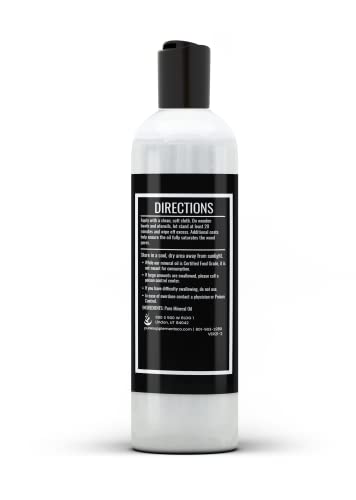 Pure Original Ingredients Mineral Oil (8 fl oz) for Cutting Boards, Butcher Blocks, Counter Tops, Wood Utensils