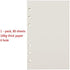 6-Ring A6 Binder/Planner Refill Paper, 6 Hole,6 3/4 x 4 1/8 Inches Refillable White Paper for Loose Leaf Binder Notebook Diary Traveler Journal Inserts, 80 Sheets/160 Pages,Blank