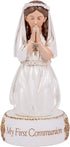 5.5" Kneeling Girl My First Communion Resin Figurine
