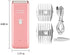 Tileon Dog Clippers,Quiet Washable USB Rechargeable Cordless Dog Grooming Kit,Electric Pets Hair Trimmers Shaver Shears for Dogs and Cats Pink