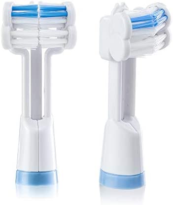 Triple Bristle Replacement Brush Head Refills | Innovative 3 Head Design | Compatible with Triple Bristle Brand Sonic Toothbrush | Color Changing Indicator Bristles | 2 Pack (Blue)