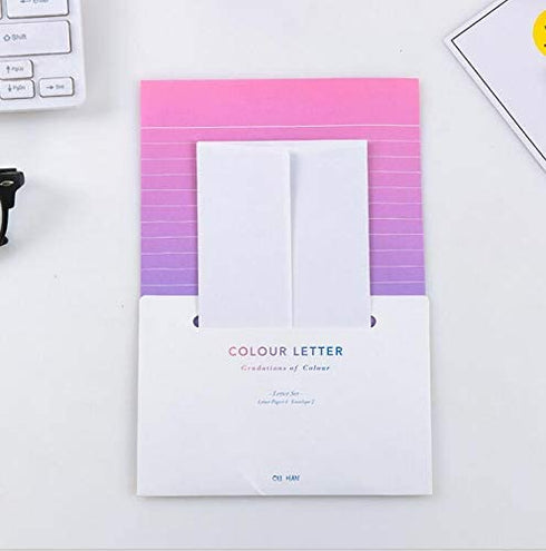 Letter Writing Paper - Lined Stationary Paper and envelope Set - Letter Stationery Set, 32 Sheet Writing Stationery Paper with 16 envelopes+ 1 Sheet Label Seal Sticker,Q383