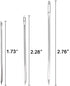 Hekisn Professional Large-Eye Leather Stitching Needle with 3 Different Sizes for Leather Projects with Storage Container (6 Pieces)