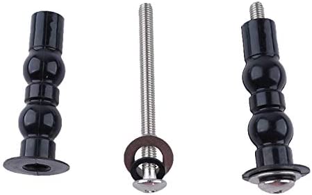 Toilet Seat Hinge Screw Compatible with TOTO Toilet, Expanding Rubber Bolt Top Nuts Set for Top Mount Toilet Seat Tightening Kit Replacement,Toilet Seat Blind Hole Fixing Kit for TOTO Toilets,2 Pack