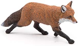 Papo -hand-painted - figurine -Wild animal kingdom - Fox -53020 -Collectible - For Children - Suitable for Boys and Girls- From 3 years old