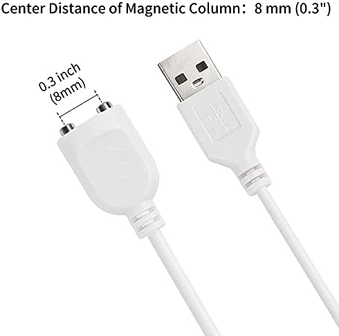 USB Adapter Magnetic Charging Cable Cord, Computer Phone Charger Power Bank Car Chagrer Compatible Backup Cord for Adorime Massagers